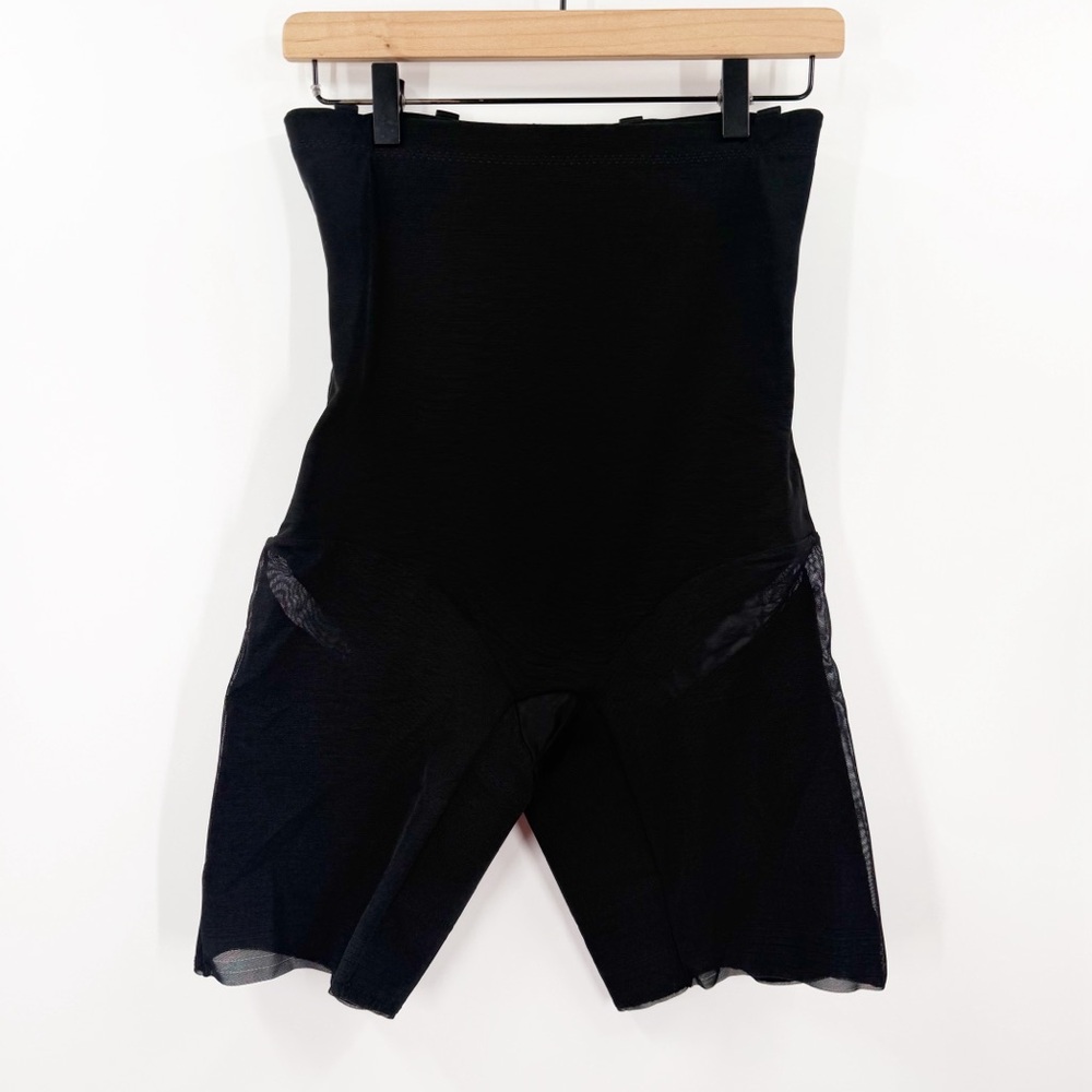 High-Waist Black Shapewear Shorts